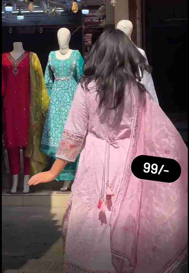 Designer Party Wear Peach Color Exclusive Gown