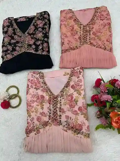 Elegant Mirror Work Kurti