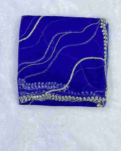 Graceful & Elegant Design Handwork Net Saree